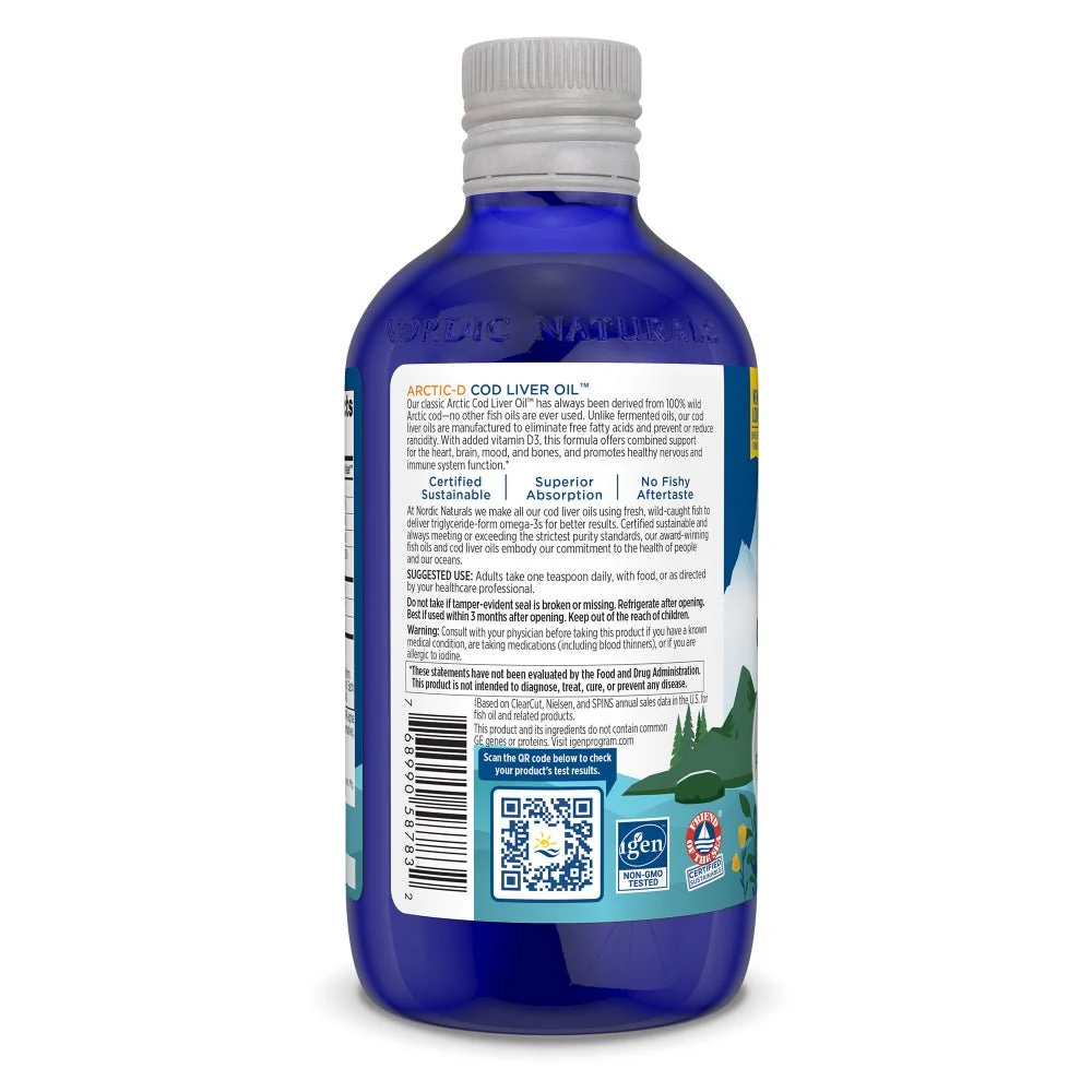 Arctic-D Cod Liver Oil Liquid - Image 3