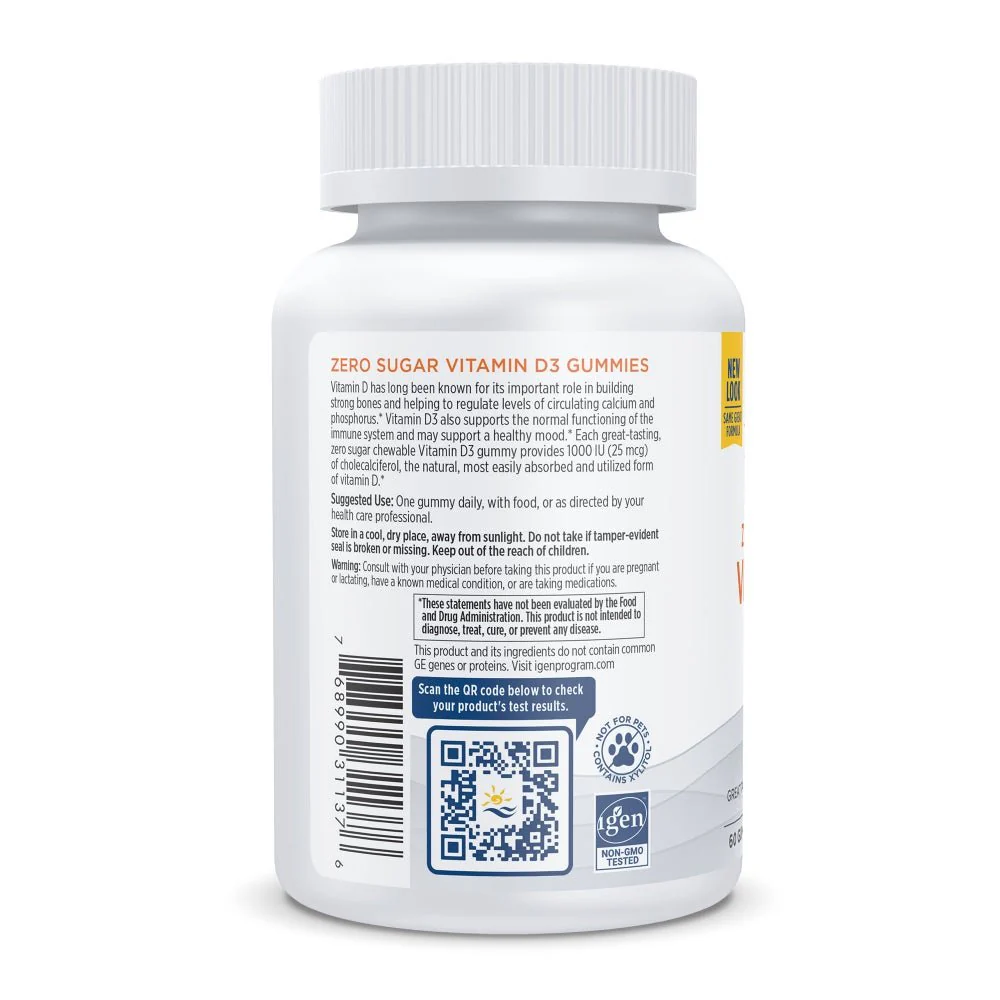 Zero Sugar Vitamin D3 Gummies - Image 3